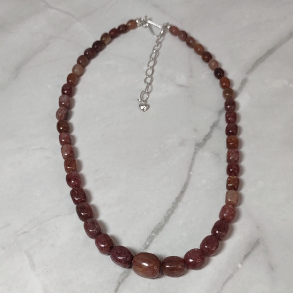 Jay King Strawberry Quartz Gemstone Necklace